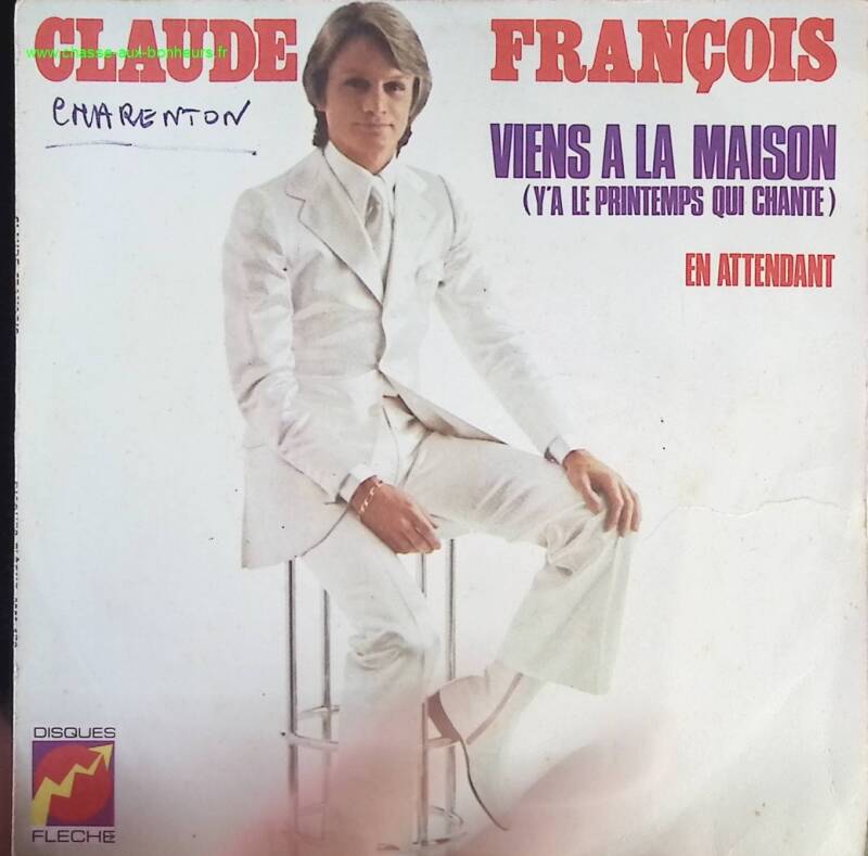 Viens à la maison - Claude François - disque vinyle 45 tours