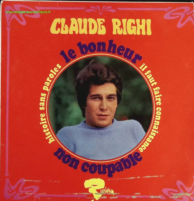 Glück - Claude Righi - 45 U/min Vinyl-Schallplatte