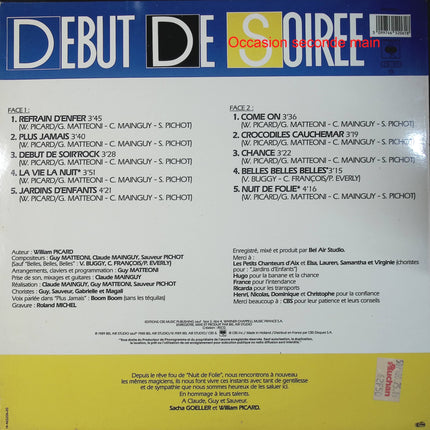 Début de Soirée – Jardins d'Enfants – Vinyle 33 tours CBS 465206 1 occasion - Disque vinyle 33 tours