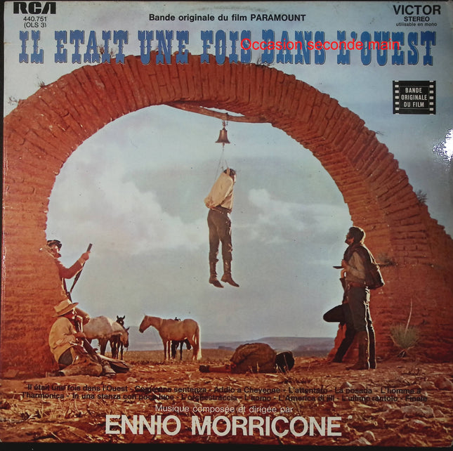 Ennio Morricone – Il Était Une Fois Dans L'Ouest (Bande Originale Du Film) – Vinyle 33 tours RCA Victor 440.751 occasion - Disque vinyle 33 tours