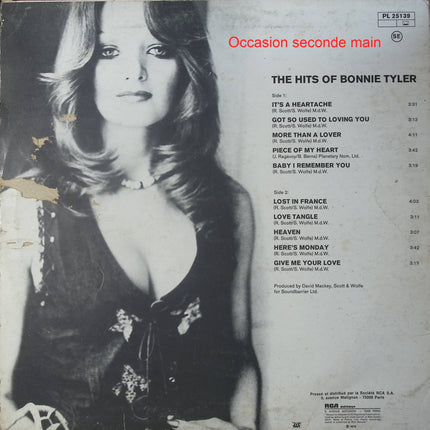 Bonnie Tyler – The Hits Of Bonnie Tyler – Vinyle 33 tours RCA Victor PL 25139 occasion - Disque vinyle 33 tours