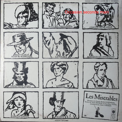 Les Misérables – Version originale de la comédie musicale – Double vinyle 33 tours Trema 310 086/87 occasion - Disque vinyle 33 tours