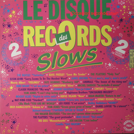 Le Disque Des Records – Slows – Double vinyle 33 tours Production Paul Lederman 2610633 occasion - Disque vinyle 33 tours