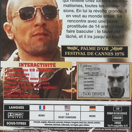 Taxi Driver - Robert De Niro - DVD