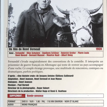 La Vache et le prisonnier - Fernandel - DVD