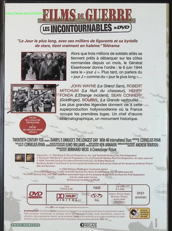 Der längste Tag - John Wayne - Kriegs-DVD