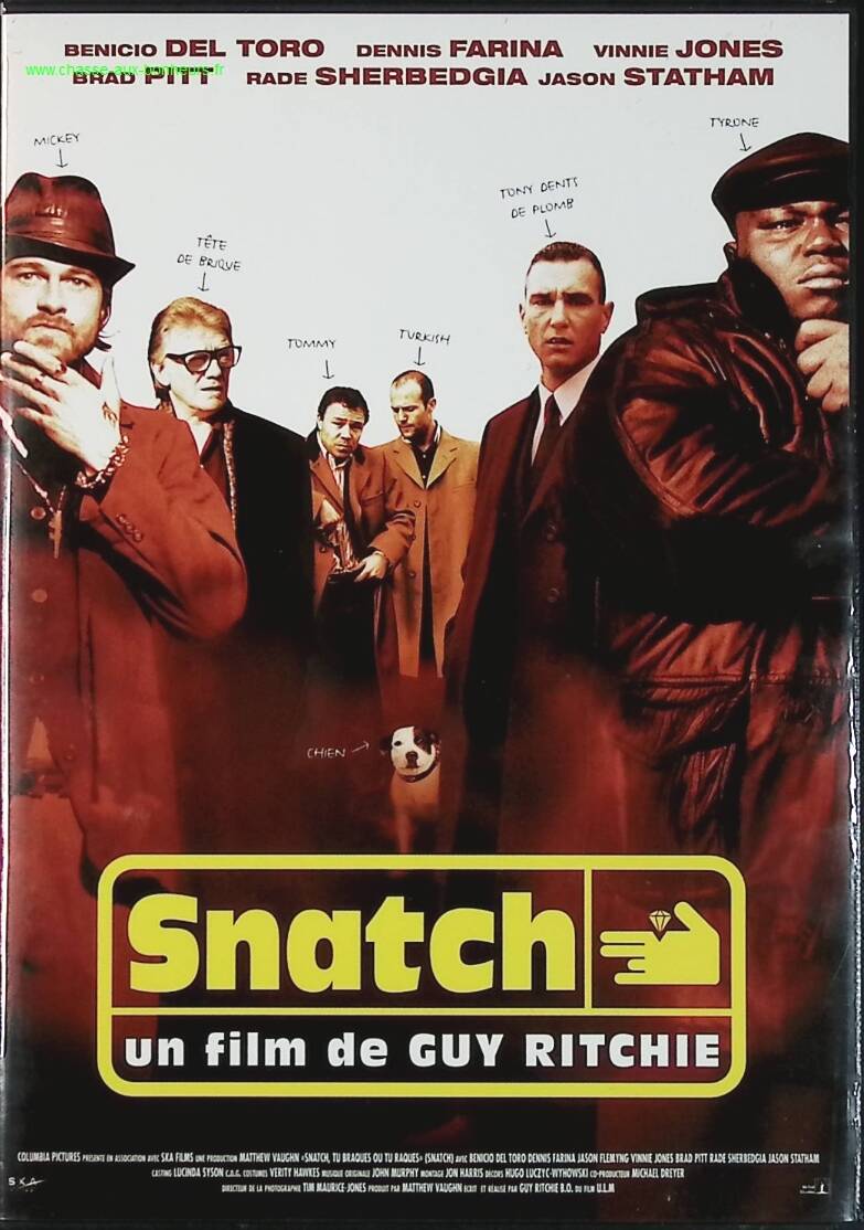 Snatch, du stiehlst oder du stiehlst – Benicio Del Toro – Jason Statham Brad Pitt DVD-Action