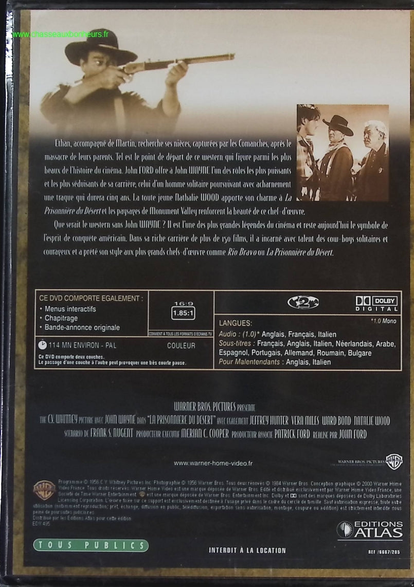 La Prisonnière du desert - John Wayne - DVD