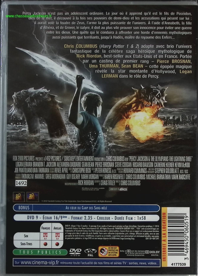 Le voleur de foudre - Percy Jackson - DVD