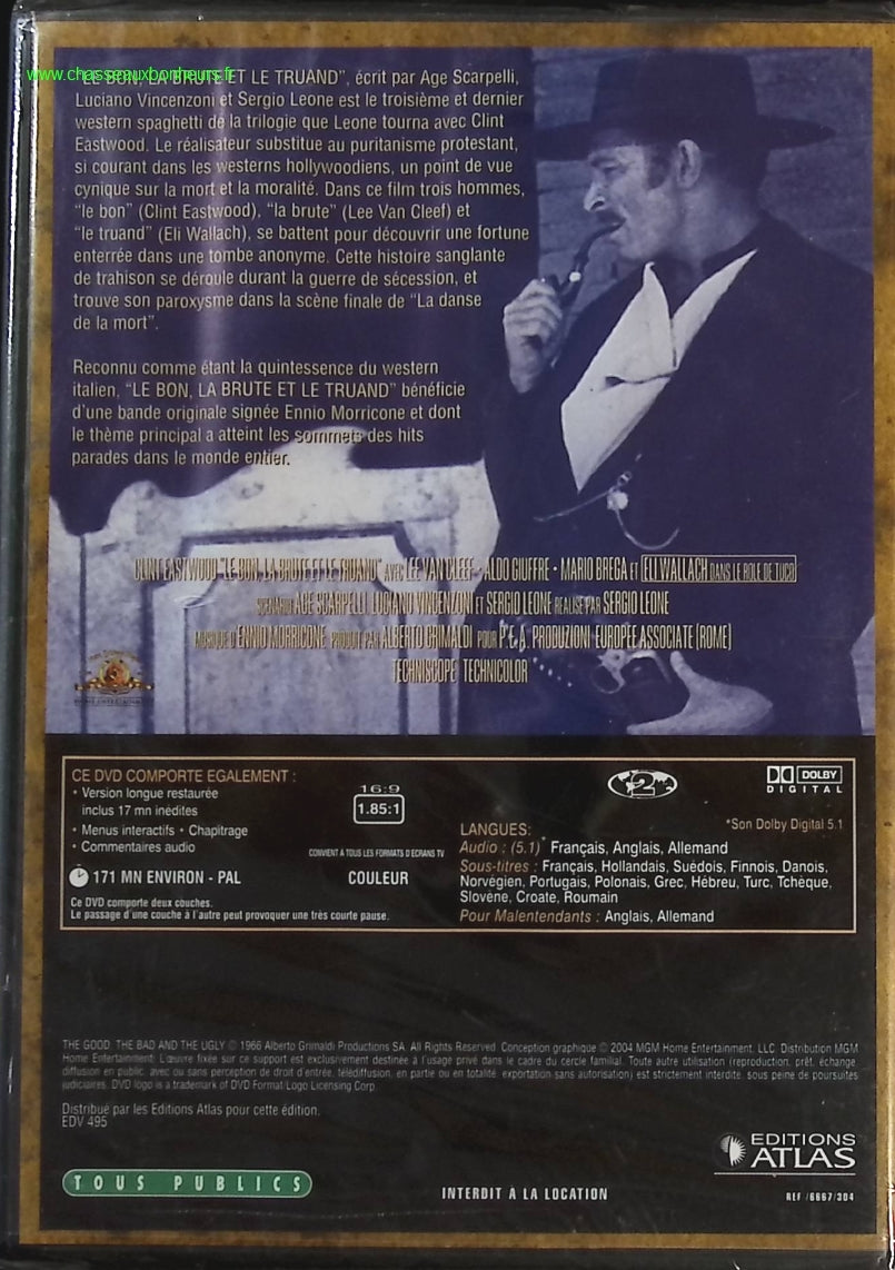 Le Bon, la Brute et le Truand - Clint Eastwood - DVD