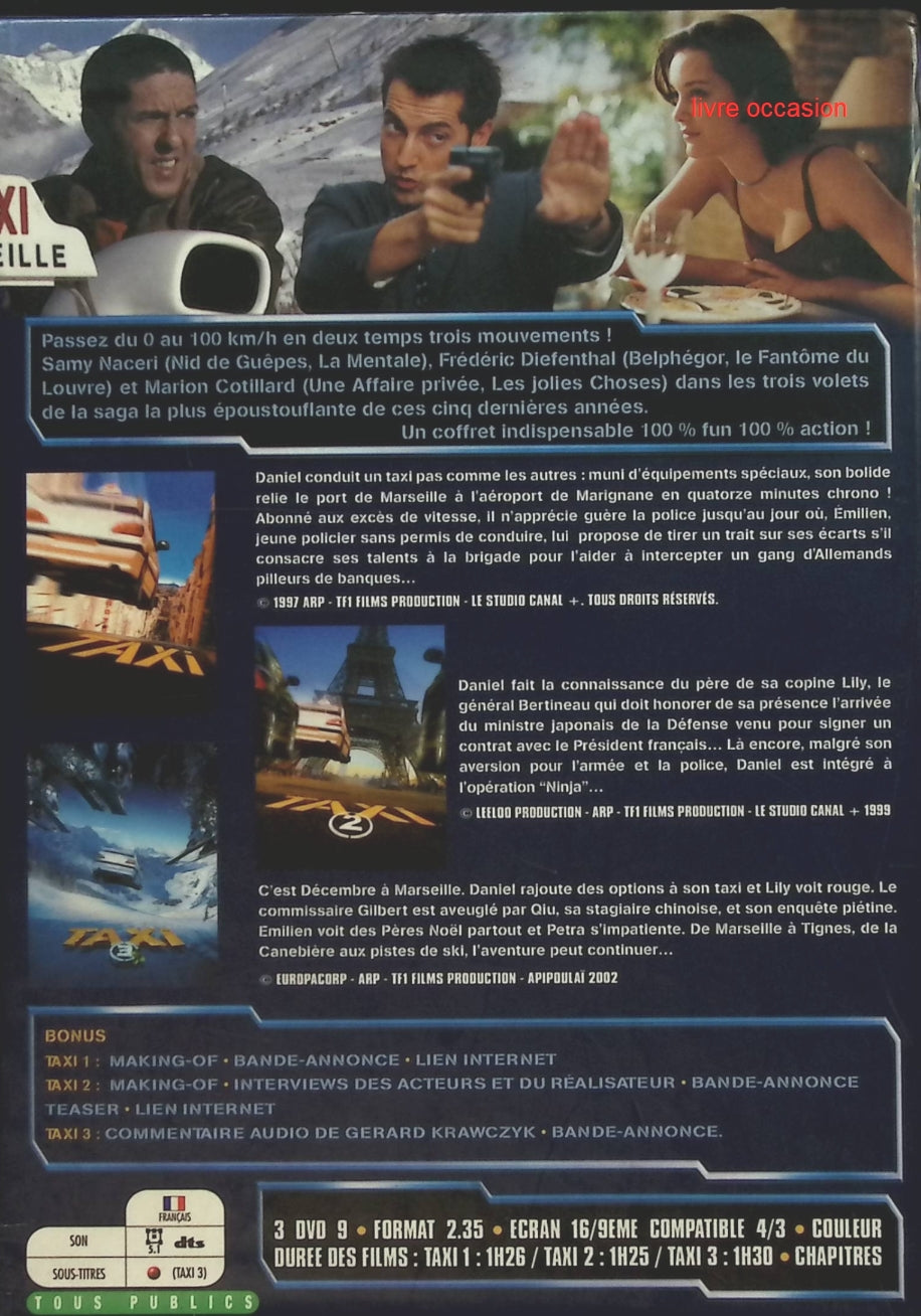 Taxi - La Trilogie - Samy Naceri - DVD