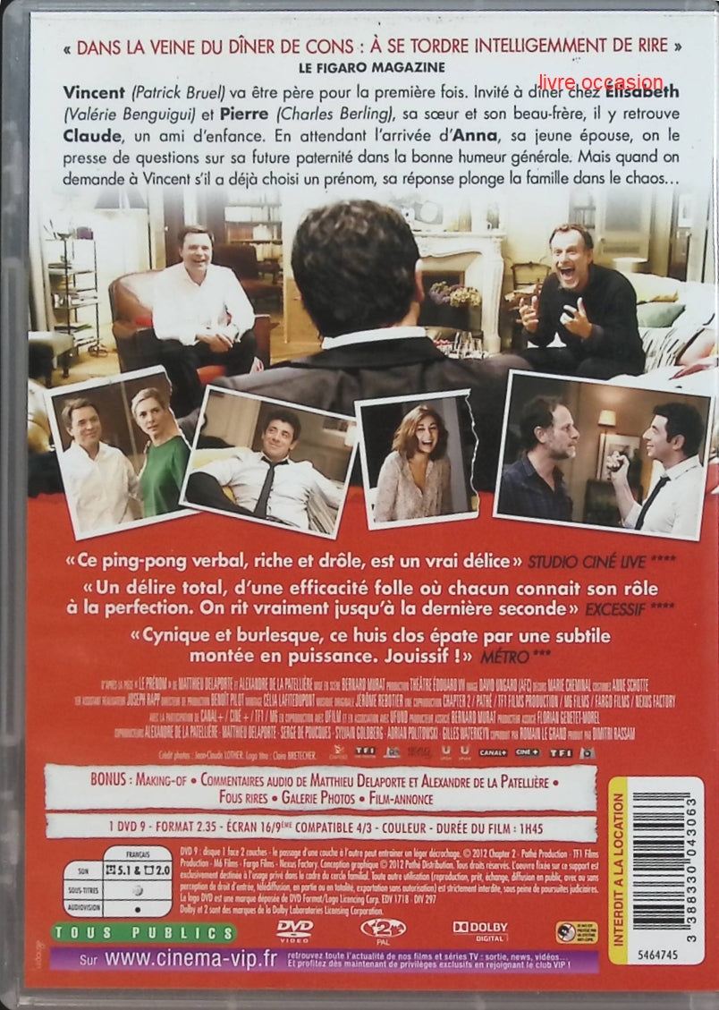 Le Prénom - Matthieu Delaporte - DVD