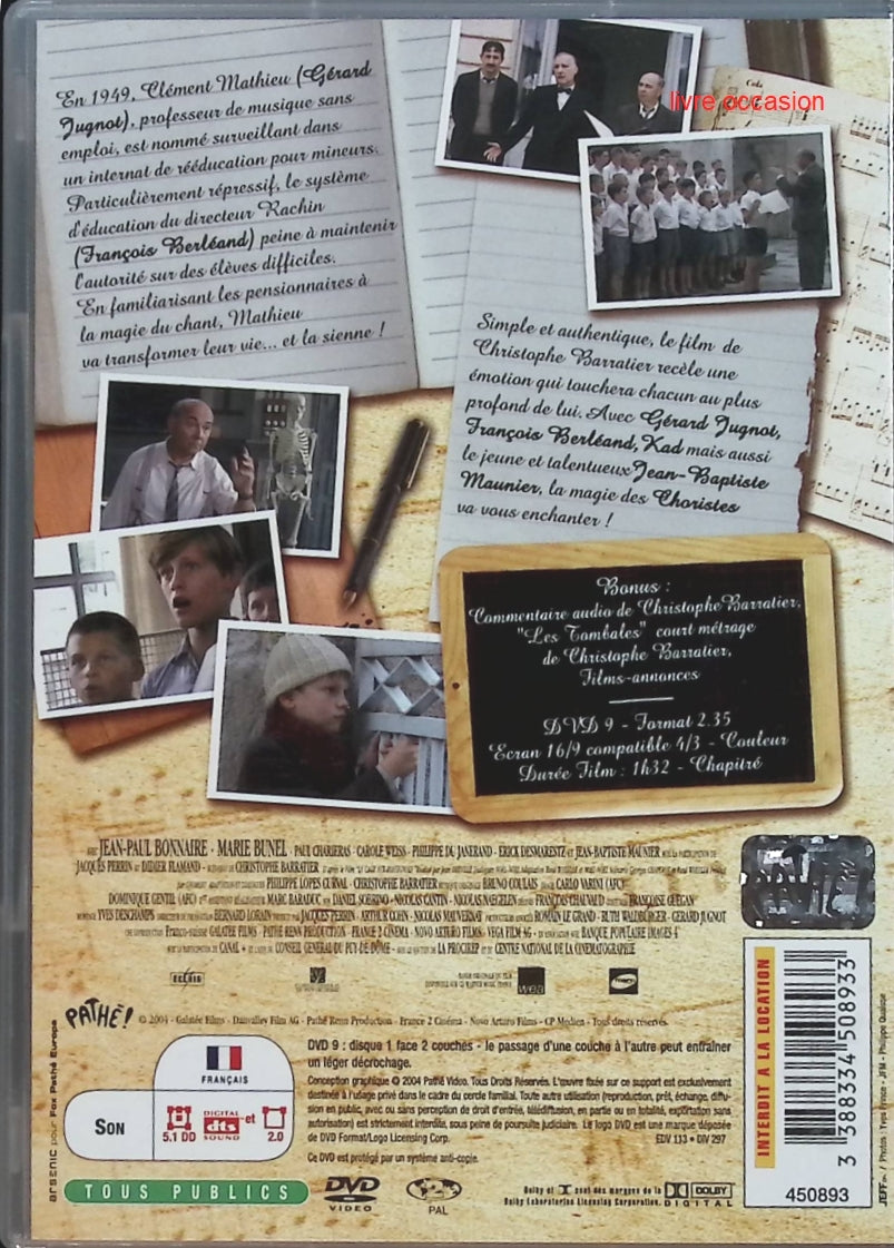 Les Choristes - Gérard Jugnot - DVD