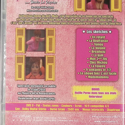 DVD comédie Mado, la Niçoise Noëlle Perna film humour français - DVD