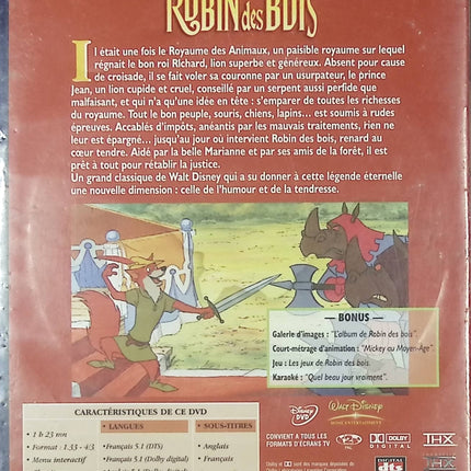 Robin des Bois - Walt Disney - DVD
