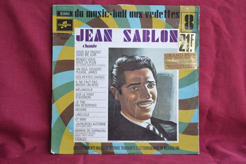 Jean Sablon, from music hall to stars - 33 rpm vinyl record