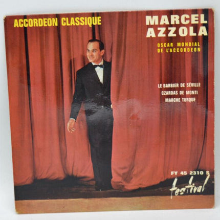 Marcel Azzola - The Barber of Seville - accordion - 45 rpm vinyl record