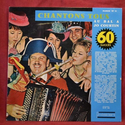 chantons tous au bal a jo courtin - disque vinyle 33 tours