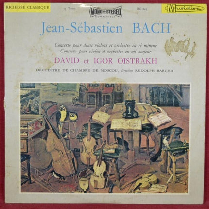 Bach – David und Igor Oistrach – 33 U/min Vinyl-Schallplatte