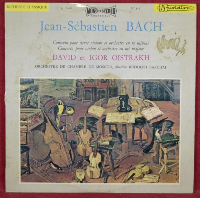Bach - David and Igor Oistrakh - 33 rpm vinyl record