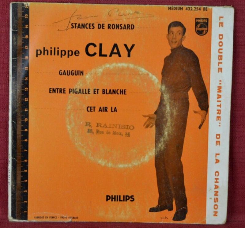 Stances by Ronsard - Gauguin - Philippe Clay - 45 rpm vinyl record