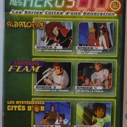 DVD My Heroes 80 Albator Captain Flam Cities of Gold Vol. 2