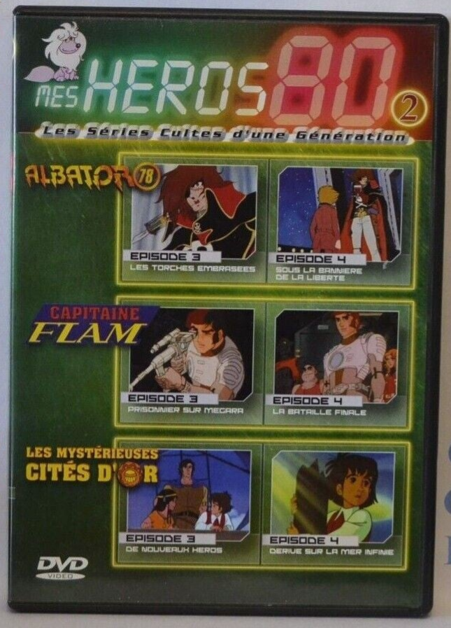 DVD My Heroes 80 Albator Captain Flam Cities of Gold Vol. 2
