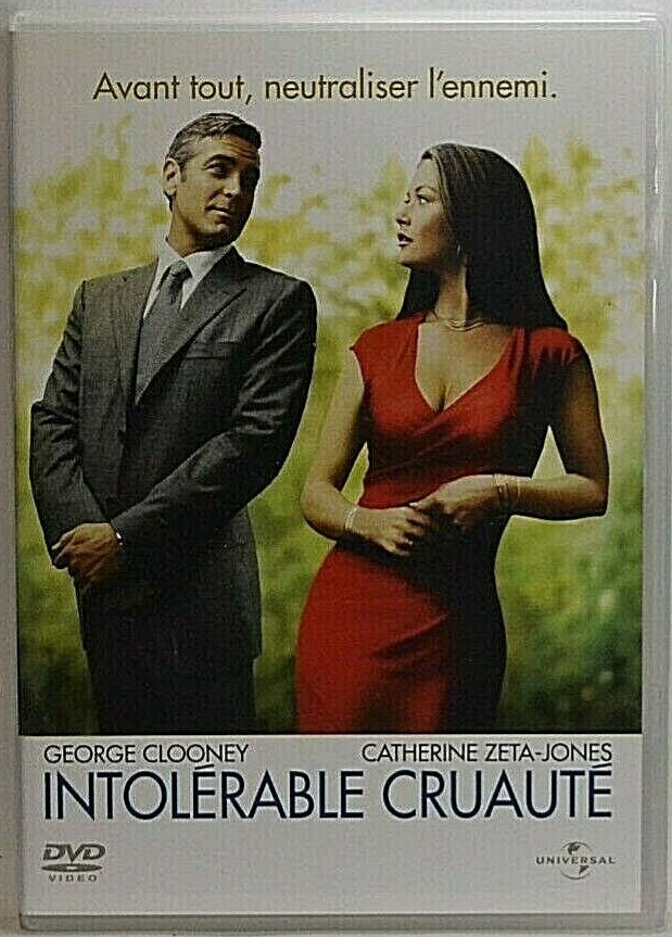 dvd Intolérable cruauté - George Clooney - Catherine Zeta-Jones - comédie