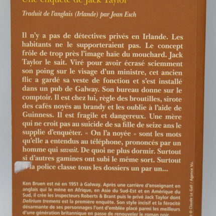 Delirium Tremens - Ken Bruen - livre