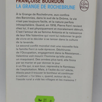 La Grange de Rochebrune - Bourdon Françoise - livre