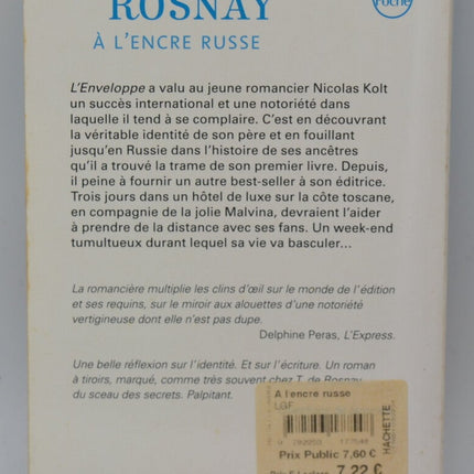 A l'encre russe - Tatiana de Rosnay - livre