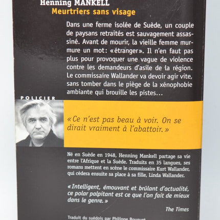 Faceless Murderers - Henning Mankell - 2001 - book