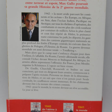 1942, Le Jour Se Lève - Max Gallo - livre