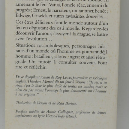 Pourquoi j’ai mangé mon père – Roy Lewis – Roman satirique préhistoire humour évolution – Livre d’occasion - livre