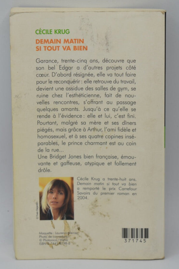 Demain matin si tout va bien - Krug Cécile - 2005 - livre