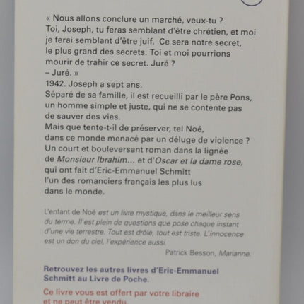 Noahs Kind – Éric-Emmanuel Schmitt – 2016 – Buch