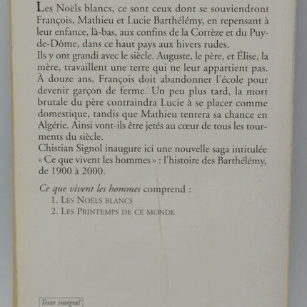 Weiße Weihnachten - Christian Signol - 2000 - Buch