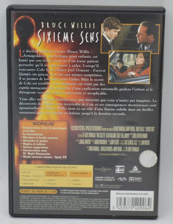 The Sixth Sense - Bruce Willis - Fantasy DVD