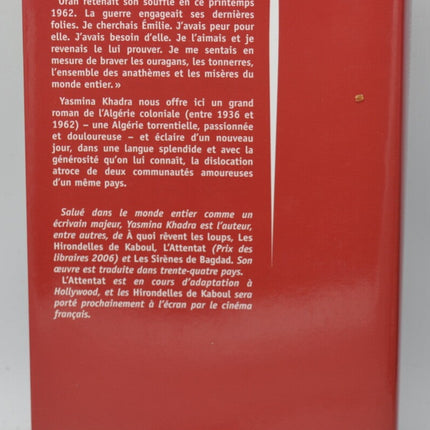 Ce que le jour doit à la nuit - Yasmina Khadra - 2008 - livre
