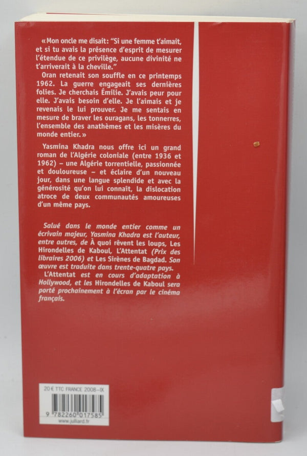 Ce que le jour doit à la nuit - Yasmina Khadra - 2008 - livre