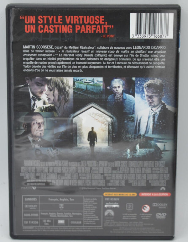 Shutter Island - Leonardo DiCaprio - Ben Kingsley - Scorsese DVD thriller