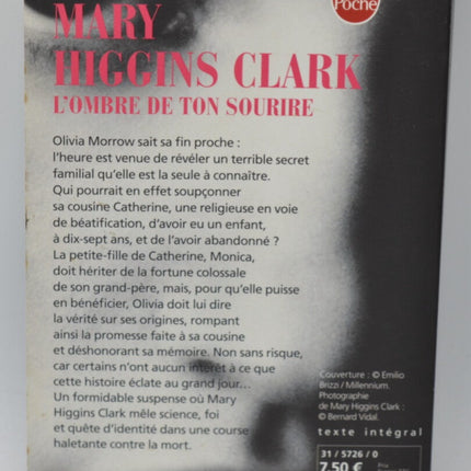 Der Schatten deines Lächelns - Mary Higgins Clark - 2012 - Buch