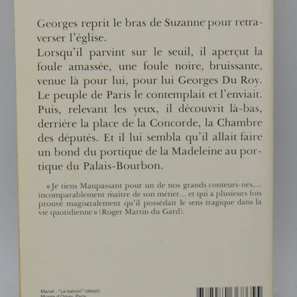 Bel Ami - Guy de Maupassant - livre