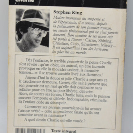 Charlie - Stephen King - 1993 - book