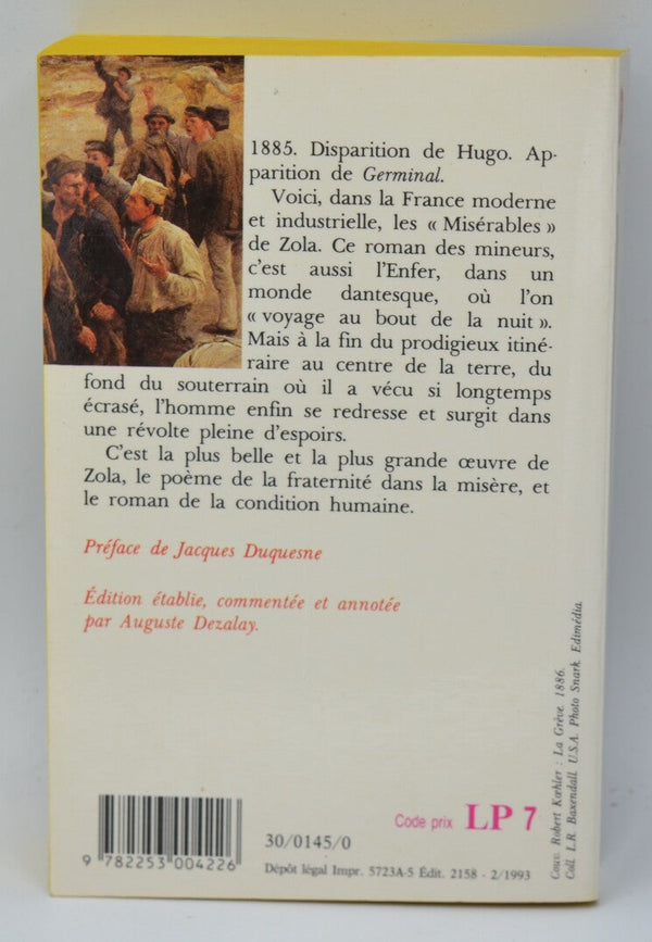 Germinal - Emile Zola - livre