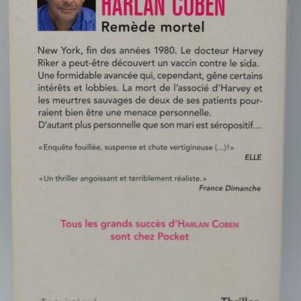 Remède mortel - Harlan Coben - livre