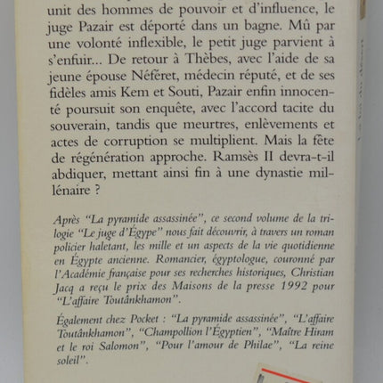 La Loi du désert - Christian Jacq - livre
