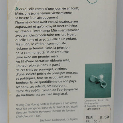 Terre des oublis - Thu Huong Duong - livre