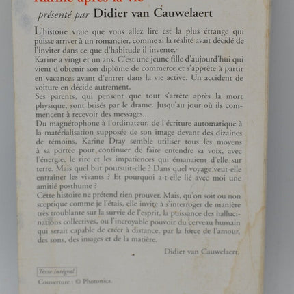 Karine après la vie - Didier Van Cauwelaert - livre