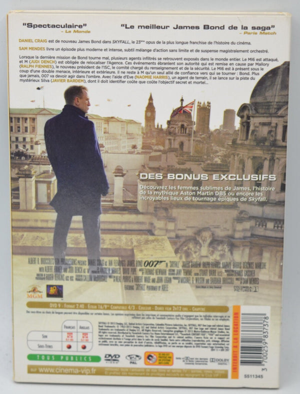 Skyfall - Daniel Craig - DVD - James Bond 007 - Action - Thriller